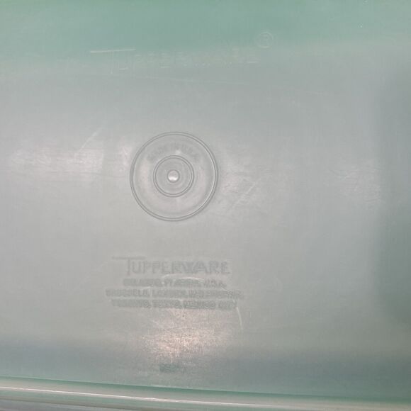 TUPPERWARE Bread Celery Vegetable Keeper Container Jadeite Green 782 892 Vintage - Picture 11 of 13